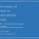 Utjecaj Brexita na međunarodnu trgovinu s osvrtom na rješavanje sporova
